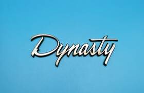 4576045 Chrysler 1988-1993 Dodge Dynasty Rear Trunk Lid Emblem Script Nameplate Vtg Oem