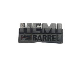A3423769 Chrysler Hemi 2 Barrel Badge Emblem Logo Vehicle Metal 2barrel Vintage