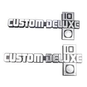 9911 Cj Classic Trucks Fender Emblem Pair Custom Deluxe Chevrolet C10 1981-1987