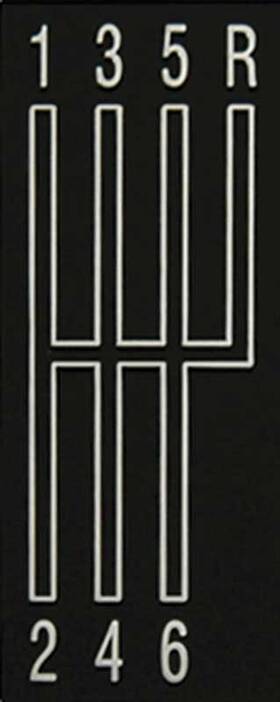 1010453 Classic Industries 1968-69 Camaro Console Shift Plate Emblem 6 Speed