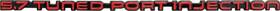 14579 Classic Industries 1988-92 Camaro Irocz Z28 Inch 5.7 Tuned Port Injection Rear Panel Emblem Red