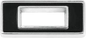 Cm5185c Classic Industries Custom Inch Emblem Adhesive Back Black Face With Chrome Edging Made In The Usa