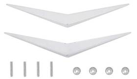 Cx1446 Classic Industries 1957 Chevy Truck Outer Door Inch V Emblem Pair