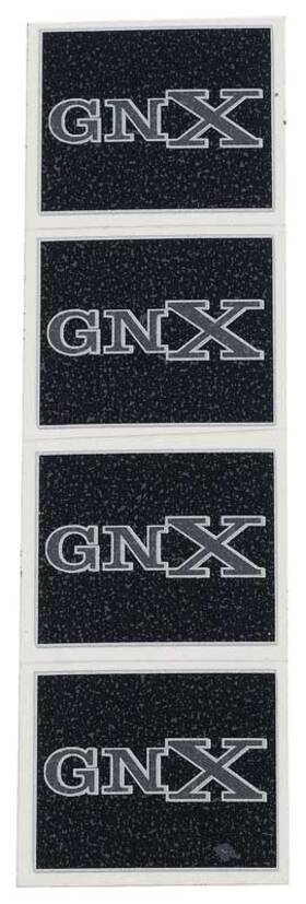 Gn110323 Classic Industries 1987 Buick Gnx Door Strap Covers - Silver Logo