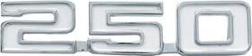 K386654 Classic Industries 1969 Camaro 1968-72 Chevy Ii Nova Inch 250 Front Fender Emblem Pair