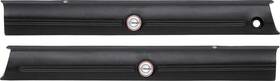 Md704100 Classic Industries 1968 Charger Front Upper Door Panels Black With Emblems Pair