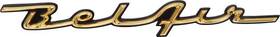 Tf300024 Classic Industries 1957 Chevrolet Bel Air Inch Dash Emblem Gold Plated