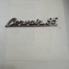 Corvair-95 Corvair 3784665 1961-64 Metal Lh Emblem Panel Name Plate Badge