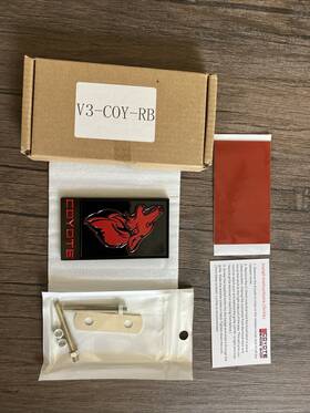 V3-coy-rb Coyote Badge Shop Mustang 5.0 Decal For Ford