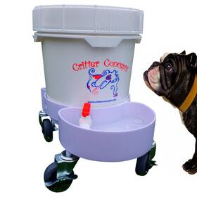 Cc35-2013 Critter Concepts Gravity Water Bowl For Cats Dogs And All Pets 3.5 Gallon. Top Fill Automatic W