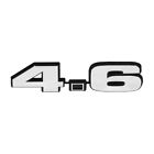 D610 Mustangs Unlimited Emblem Silver With Black Dot
