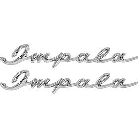 B137000 Danchuk Manufacturing 1958 Inch Impala Script Letter Quarter Panel Emblems