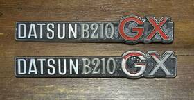 B-210 Datsun 76895 H7700 2 B210 Gx Badge Left Right Side Emblems Nissan B 210 Oem 1973-78