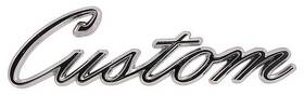 Tr16228d Dennis Carpenter 1970-72 Ford F-series Truck Bed Side Panel Emblem Inch Custom