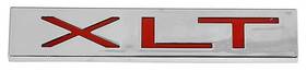 Tr16229m Dennis Carpenter 1982-86 Ford F-series Truck/bronco Fender Emblem Inch Xlt With Red Lettering And