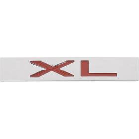 Tr16229n Dennis Carpenter 1982-86 Ford F-series Truck/bronco Fender Emblem Inch Xl With Red Lettering And