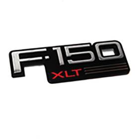 Tr16720v Dennis Carpenter 1992-96 Ford F-150 Pickup Truck Inch Xlt Front Fender Emblem Black With