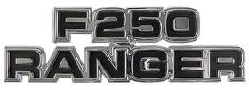 Tr16722k Dennis Carpenter 1977-79 Ford F-250 Truck Cowl Side Emblem Inch F250 Ranger