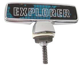 Tr16850b Dennis Carpenter 1975 Ford F-series Truck Hood Ornament Inch Explorer Over World Chrome With