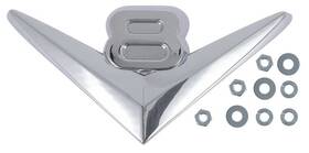 Tr8259d Dennis Carpenter 1954 Ford F-series Truck Grill Emblem Inch V8