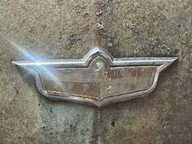 1456508 Desoto 1953-1954 Powermaster Hood Ornament Emblem Chrome Bezel Trim Nos