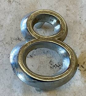 1494215 Desoto 1953-1954 Firedome 8 Emblem Rg44