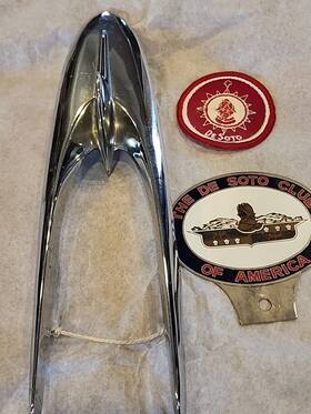 1599799 Desoto 1955 Hood Ornament - #1599799 Oem Mopar Hot Rod Rat Patch Club