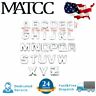 Dgb498693 Matcc Abs Chrome Car Emblem Decal Sticker Alphabet Letter Number
