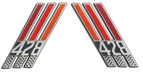 C7az-16228 Dmc C7az-16228/9-b 428 Front Fender Emblems 1967 Ford And Mercury