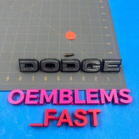 1861052 Dodge 80s 90s Oem Factory Truck Van Badge Nameplate Emblem