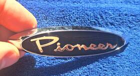 2080984 Dodge Mopar 1960 Dart Pioneer Glove Box Dash Emblem Badge Ornament #2080984