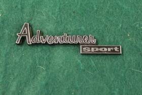 20957022 Dodge 1977 1979 Adventurer Sport Stick On Metal Dash Emblem Nice