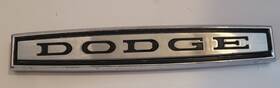 2480292 Dodge Trunk Deck Lid Emblem Name Plate Badge Metal