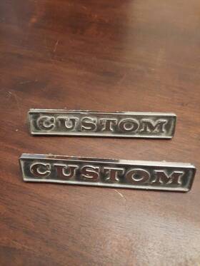 2504622 Dodge 1964-68 Pickup Truck Door Custom Emblem Pair