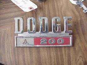 2833662 Dodge 1969-1971 Truck D200 Fender Emblem Oem Good Used Orig