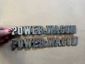 2905997 Dodge 69 70 Truck Power Wagon Powerwagon Emblems Pair Badges 1969 1970