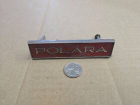 3443652 Dodge Mopar Oem Polara Red Metal 4 5/8 Inch Emblem Badge Logo Nameplate Name