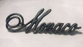 3749810 Dodge Vintage 1974 1975 1976 Monaco Emblem Script Nameplate Badge Oem 74 75 76