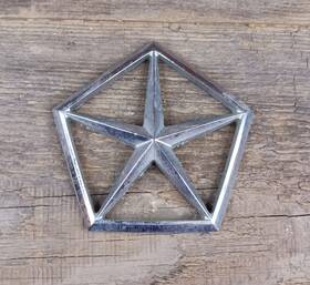 4328828 Dodge Vintage 1990 Shadow 1985-1989 Lancer Pentastar Emblem Badge Oem #4328828