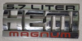 5507766iaa Dodge 5.7 Liter Hemi Magnum Emblem - Used Good Condition