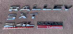 68165753aa Dodge Dart Rallye Sxt Rear Chrome Lettering Emblems Multiair Turbo Logo 2013-16
