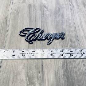 3811404 Dodge Charger Vintage 1975-1978 Fender Emblem Script Badge Oem