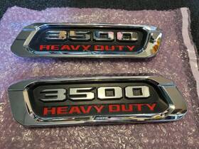 P68362219ac Dodge 19-22 Ram 3500 Heavy Duty Chrome Side Hood Emblem Right Left