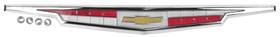 Em1761 Dynacorn Chevy Chevrolet Impala Chrome Trunk Emblem With Bezel 1962
