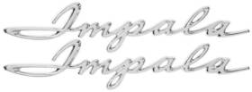 Em2171 Dynacorn Rear Quarter Panel Emblem Script 1962 Impala Pair