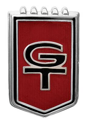 Em3631 Dynacorn Front Fender Emblem Gt 1966 Ford Mustang