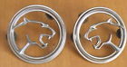 E3wb-6628032 Mercury Cougar Cat Emblems Pair Ford Oem Badge Post Pillar