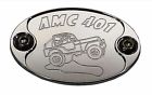 E6023-as25n Jacer Enterprises Aluminum Metal Car Badge Jeep Amc Engine Fender