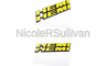 Eb399 Btopars Pieces Tilt Yellow Hemi Fender Emblem Badge Decal Sticker