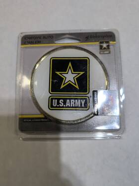Elektroplate 609456624169 U.s.army Chrome Auto Emblem - Model #army-star-sl